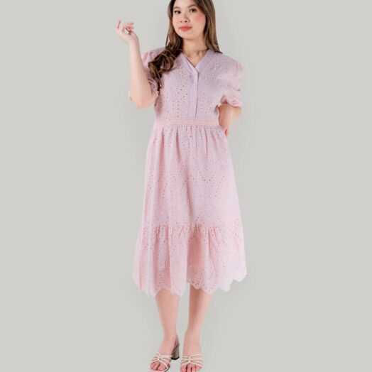 Elizabeth Clothing – Dress Midi Brokat 0559-1427