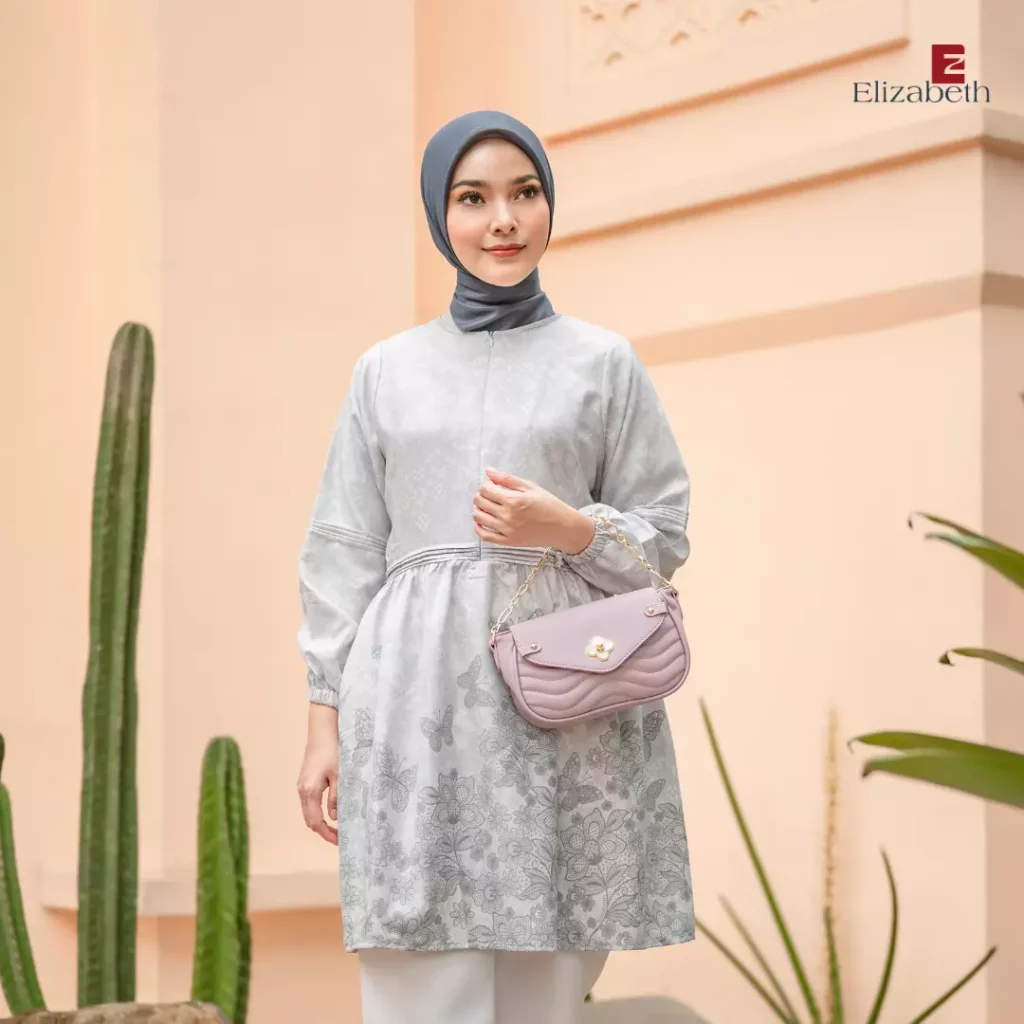 Rekomendasi Baju Lebaran by Elizabeth - Blouse Abu Muda