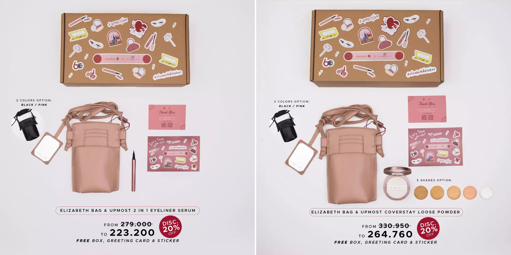 Tas eksklusif dan produk makeup untuk tampil cantik dan fashionable