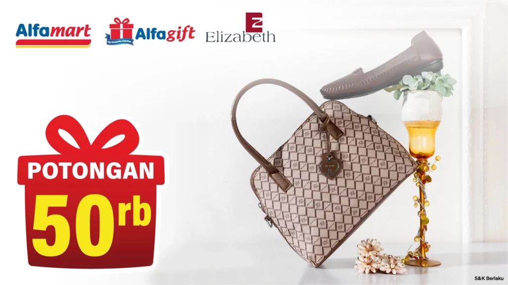 Promo Alfamart x Elizabeth: Dapatkan potongan 50rb dengan berbelanja produk Elizabeth menggunakan Alfagift.